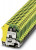 0442011, USLKG 10 Series Green, Yellow Feed Through Terminal Block, Single-Level, Screw Termination