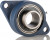 2 Hole Flange Bearing Unit, FYTB 40 TF, 40mm ID
