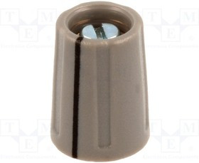 A2610048, Ручка, с указателем, ABS, dоси: 4мм, d10,5x14мм, серый