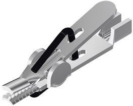 AGF1, Зажим "крокодил", Диап.захвата: макс.1,6мм, пайка,под обжим