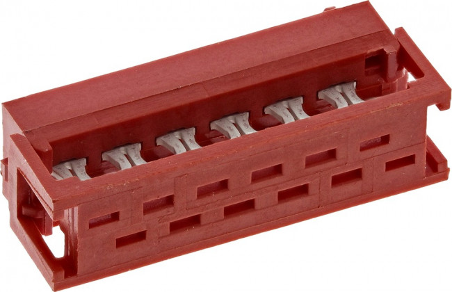 1-215083-2, Conn IDC Connector M 12 POS 1.27mm IDT RA Cable Mount T/R