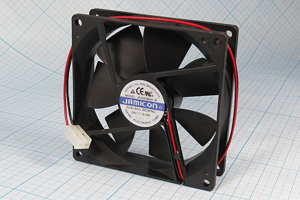 JF0925B2H--R (JF0925B2H-001C066R) (2800RPM) 24V0,19A (92х92х25) B(подшипник) CFM52,04/dBA35,1Jamicon вентилятор с разъемом 2 конт.MOLEX 5239 JF0925B2H--R (JF0925B2H-001C066R) (2800RPM) 24V0,19A (92х92х25) B(подшипник) CFM52,04/dBA35,1Jamicon вентилятор с разъемом 2 конт.MOLEX 5239