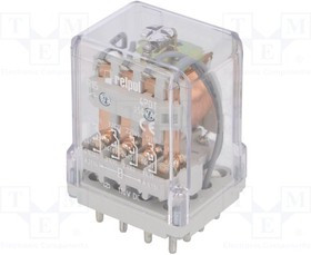 R15-4P-110VDC, Реле: электромагнитное, 4PDT, Uобмотки: 110ВDC, 10A/250ВAC, 20А