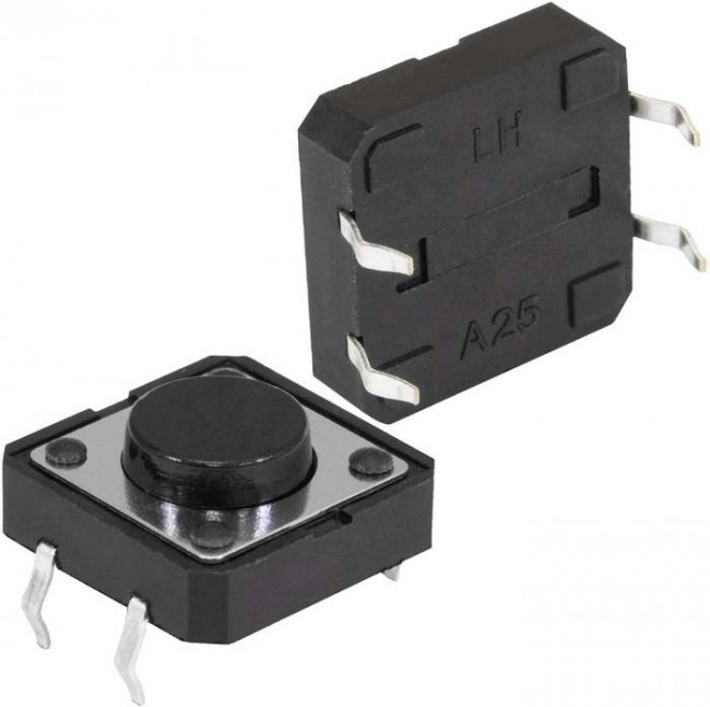 KAN1211-0501B 12X12X5 MM, Кнопка тактильная KAN1211-0501B, 12x12x5 мм