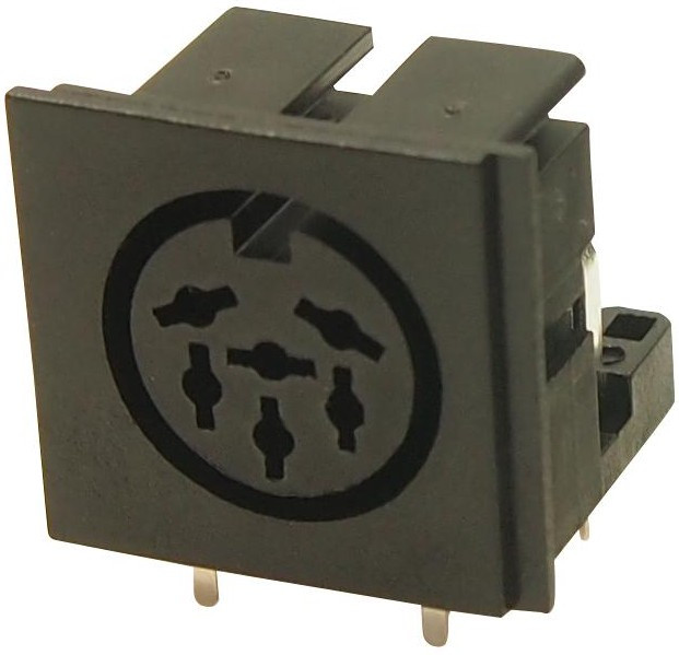 FC680806, Разъем DIN Аудио / Видео, 6 контакт(-ов), Гнездо, Монтаж на Печатную Плату FC680806, Разъем DIN Аудио / Видео, 6 контакт(-ов), Гнездо, Монтаж на Печатную Плату