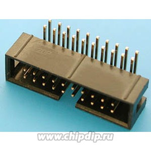 BH-20R, Разъем IDC 2х10 вилка на плату, шаг 2.54мм, прямой угол BH-20R, Разъем IDC 2х10 вилка на плату, шаг 2.54мм, прямой угол