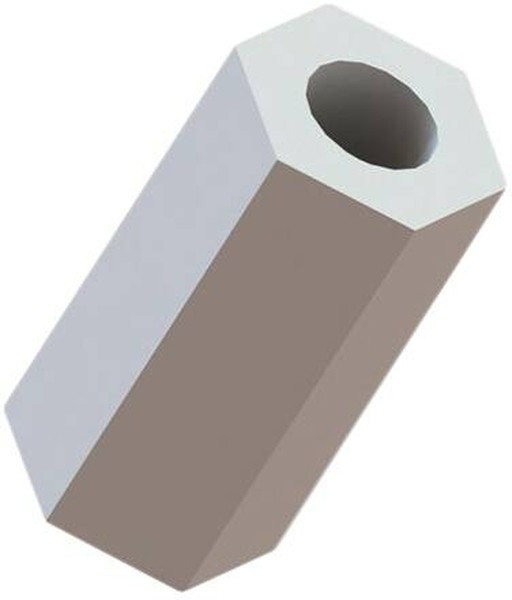 HS-8-8, Standoffs &amp; Spacers Spacer,Hex,#8 ST Scr,Grey,1 in Lg, Spacer,Hex,#8 ST Screw,Grey