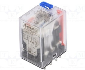 HR604CD024, Реле: электромагнитное, 4PDT, Uобмотки: 24ВDC, 5A/250ВAC, 5A/30ВDC