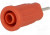 SEPB6449NI-RT, Гнездо, "банан" 4мм, 24А, 1кВ, красный, никелированные, 36,5мм