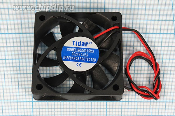 Вентилятор Tidar RQD6015MS 60x60x15 компактный DC 24V Вентилятор Tidar RQD6015MS 60x60x15 компактный DC 24V