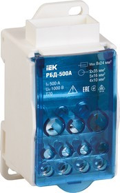 RBD-500, Блок распределительный на DIN-рейку РБД-500А IEK RBD-500, Блок распределительный на DIN-рейку РБД-500А IEK