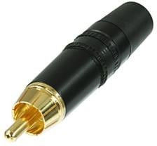 NYS 373-0, Штекер RCA на кабель черный