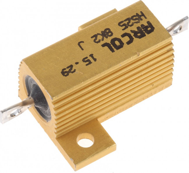 HS25 8K2 J, 8.2k 25W Wire Wound Chassis Mount Resistor HS25 8K2 J ±5%
