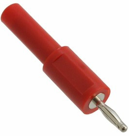 72914-2, Test Plugs &amp; Test Jacks 4MM BANANA JACK TO 2MM BANANA PLUG ADAPTER, (RED)