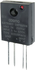 KSD205AC3, Реле твердотельное 5-12VDC, 280VAC