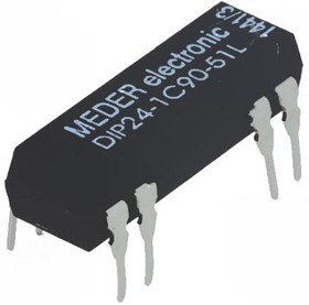 DIP24-1C90-51L, Реле электромеханическое, Uкат 24 В, AC-DC, Iком 500мА, UDC 175В