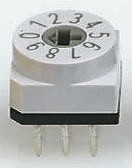 PT65703, 16 Way Through Hole DIP Switch, Rotary Flush Actuator