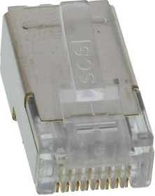 SS-37200-028, Модульный разъем, RJ45 Plug, 1 x 1 (Порт), 8P8C, Cat5e, Монтаж на Кабель