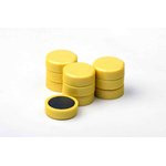 Магнит для магнитной доски FORCEBERG 20 мм, желтый, 10шт.