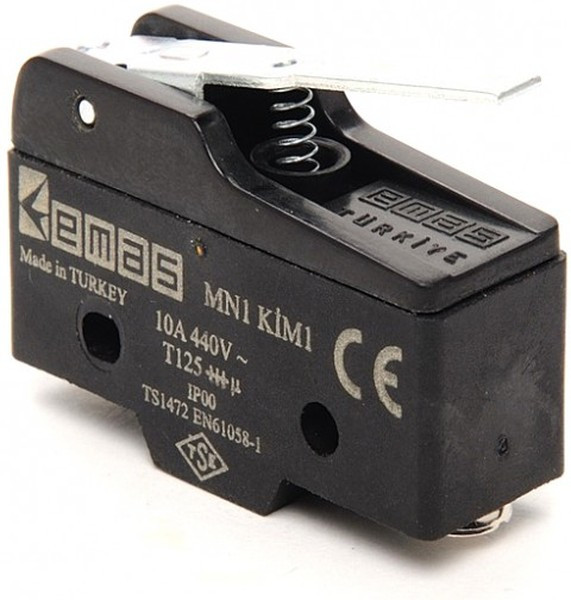 MN1KIM1, Микропереключатель 10А 250VAC с лапкой
