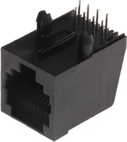 MHRJJ88NFRA, Гнездо, RJ45, PIN: 8, Конф: 8p8c, THT, угловой