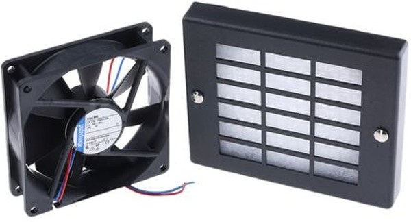 3414NHH-KR1, 3400 N Series Axial Fan Kit, 24 V dc, DC Operation, 102m³/h, 2.7W, 92 x 92 x 25mm