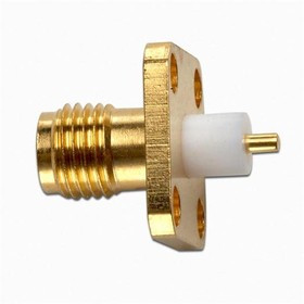 72962, RF Connectors / Coaxial Connectors SMA JACK PANEL RECEPTACLE (4 HOLE)