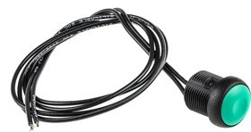 IRR3F432, Push-button Switch OFF-(ON) 1NO Cable Mount Black / Green