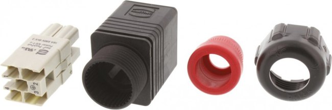 09352310423, Connector Set, 5 Way, 16A, Male, Han Push Pull, 690 V 09352310423, Connector Set, 5 Way, 16A, Male, Han Push Pull, 690 V