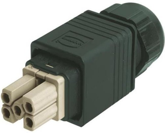 09352310423, Connector Set, 5 Way, 16A, Male, Han Push Pull, 690 V 09352310423, Connector Set, 5 Way, 16A, Male, Han Push Pull, 690 V