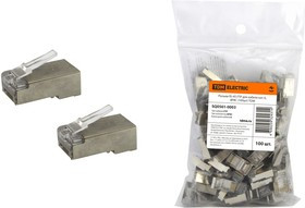 Разъем RJ-45 FTP для кабеля кат. 6, 8P8C (100шт) TDM
