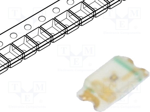 SML-E12V8WT86, Standard LEDs - SMD SMD Red ht=0.36mm 16-100 mcd Side View