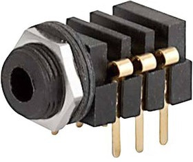 4802.2330, Телефонный аудио разъем, 3 контакт(-ов), Гнездо, 3.5 мм, Монтаж на Печатную Плату 4802.2330, Телефонный аудио разъем, 3 контакт(-ов), Гнездо, 3.5 мм, Монтаж на Печатную Плату