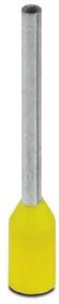AI 0,25-10 YE, Наконечник на провод, Один Провод, 24 AWG, 0.25 мм², 10 мм, Желтый