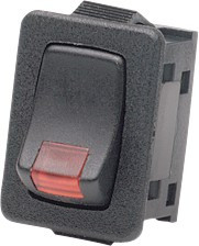 FML18A226A000, Rocker Switch, 10 A, 1NO, 250V, ON-OFF, Black / Red FML18A226A000, Rocker Switch, 10 A, 1NO, 250V, ON-OFF, Black / Red
