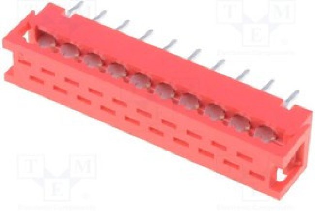 DS1015-02-20R6, Разъем Micro-MaTch Разъем PIN 20 IDC,THT плату,на шлейф