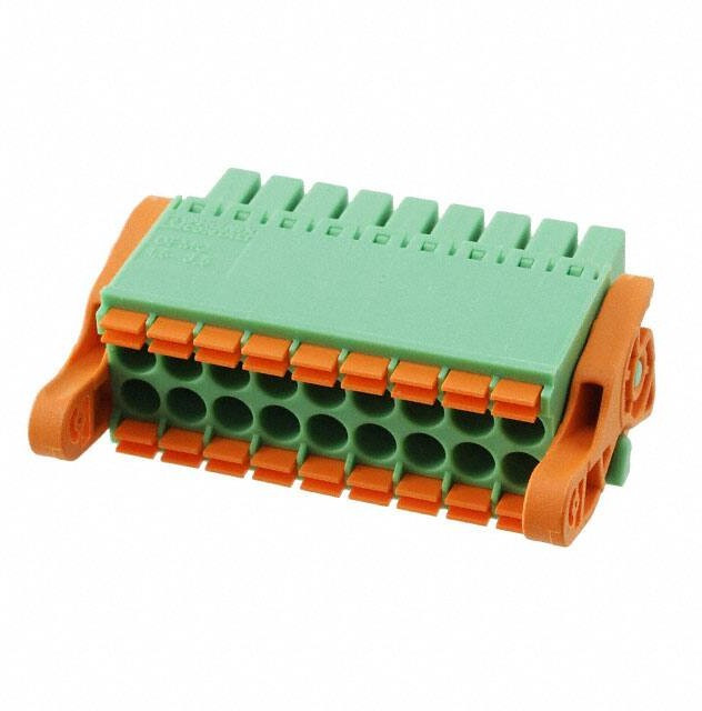 1790551, Pluggable Terminal Blocks 9 Pos 3.5mm Dbl Row Plug 24-16AWG Spring