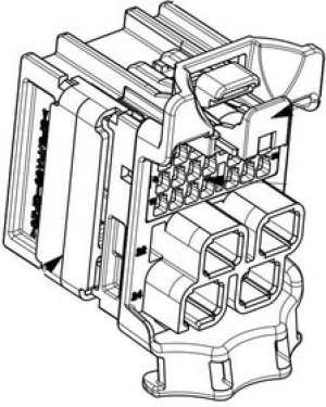 160027-0012, Automotive Connectors stAK50h Rcpt 25Ckt StGry Key 2 160027-0012, Automotive Connectors stAK50h Rcpt 25Ckt StGry Key 2