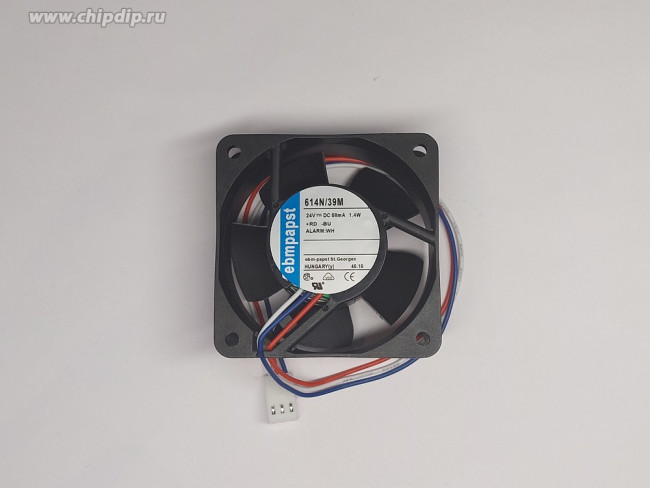 Вентилятор Ebmpapst 614N/39M 24V DC 58mA 1.4W 60X25 3pin