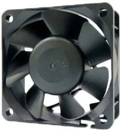 OD6025-24HB02A, DC Fans DC Fan, 60x60x25mm, 24VDC, 24CFM, Ball, 2xWire 24AWG, Alarm Output