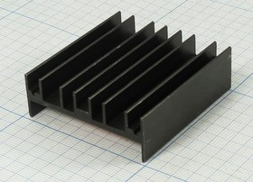 Охладитель (радиатор охлаждения) 50x 47x 16, тип H03, аллюминий, BLA185-50, черный