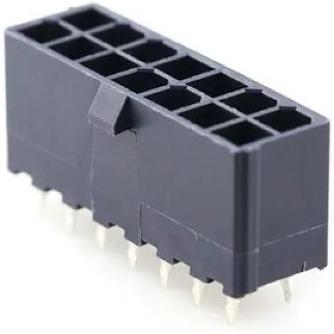 172447-0214, Headers & Wire Housings MiniFitJr Vert Hdr Nopeg 14Ckt GlowWire 172447-0214, Headers & Wire Housings MiniFitJr Vert Hdr Nopeg 14Ckt GlowWire