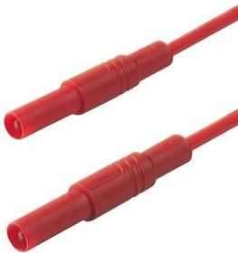 934071101, lead, 32A, 1000V ac/dc, Red, 25cm Lead Length 934071101, lead, 32A, 1000V ac/dc, Red, 25cm Lead Length