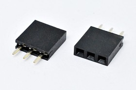 Разъем PBS-1x 3 розетка, шаг P2.54, контакты 3P, h-8.4, монтаж на плату