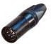 NC5MXX-BAG, XLR Connectors 5P MALE BLACK HOUSE SILVER CONTACTS