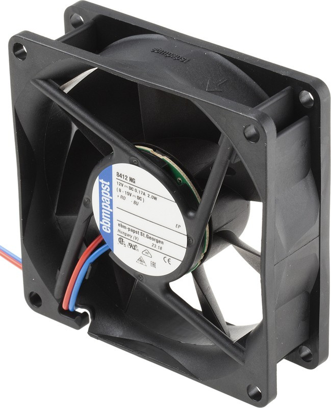 Вентилятор Ebmpapst 8412NG 12V 170mA 2W 80x25 2pin
