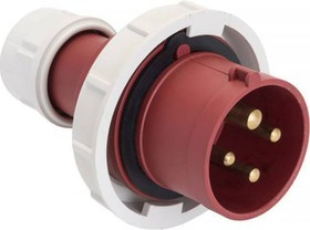 Переносная вилка PROxima 0142, 3Р+РЕ, 16А, 380В, IP67 ps-0142-16-380