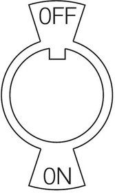 F00232PAAA, Switch Hardware INDICATOR PLATE CHROME-PL