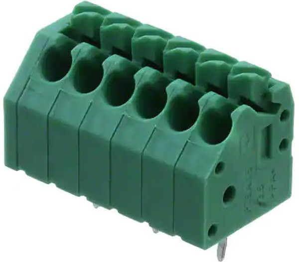 PTSA 1.5/6-3,5-Z, Клеммная колодка типа провод к плате, 3.5 мм, 6 вывод(-ов), 20 AWG, 16 AWG, 1.5 мм², Вставной