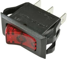CRE22F2BBRLE, Rocker Switches SPST RED 20A ILLUM